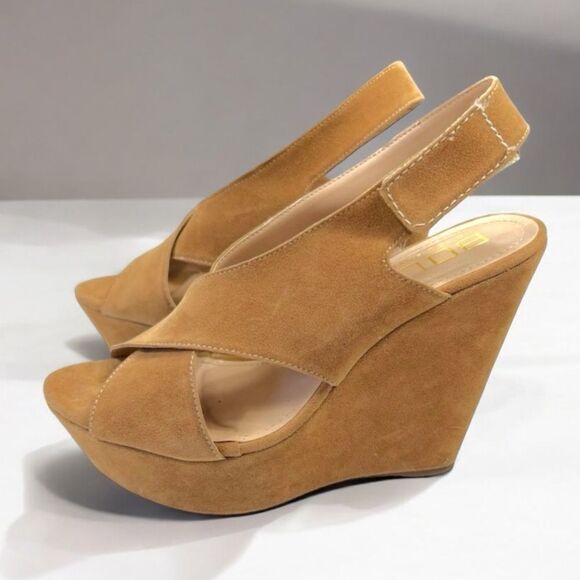Sergio Zelcer Bolufe Peep Toe Wedges - Picture 14 of 14